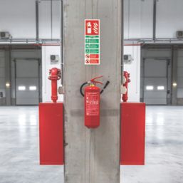 Essentials  Non Photoluminescent "Fire Extinguisher Lithium-lon" Sign 300mm x 100mm