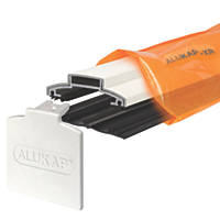 ALUKAP-XR White  Glazing Bar With Gasket 60mm x 3600mm