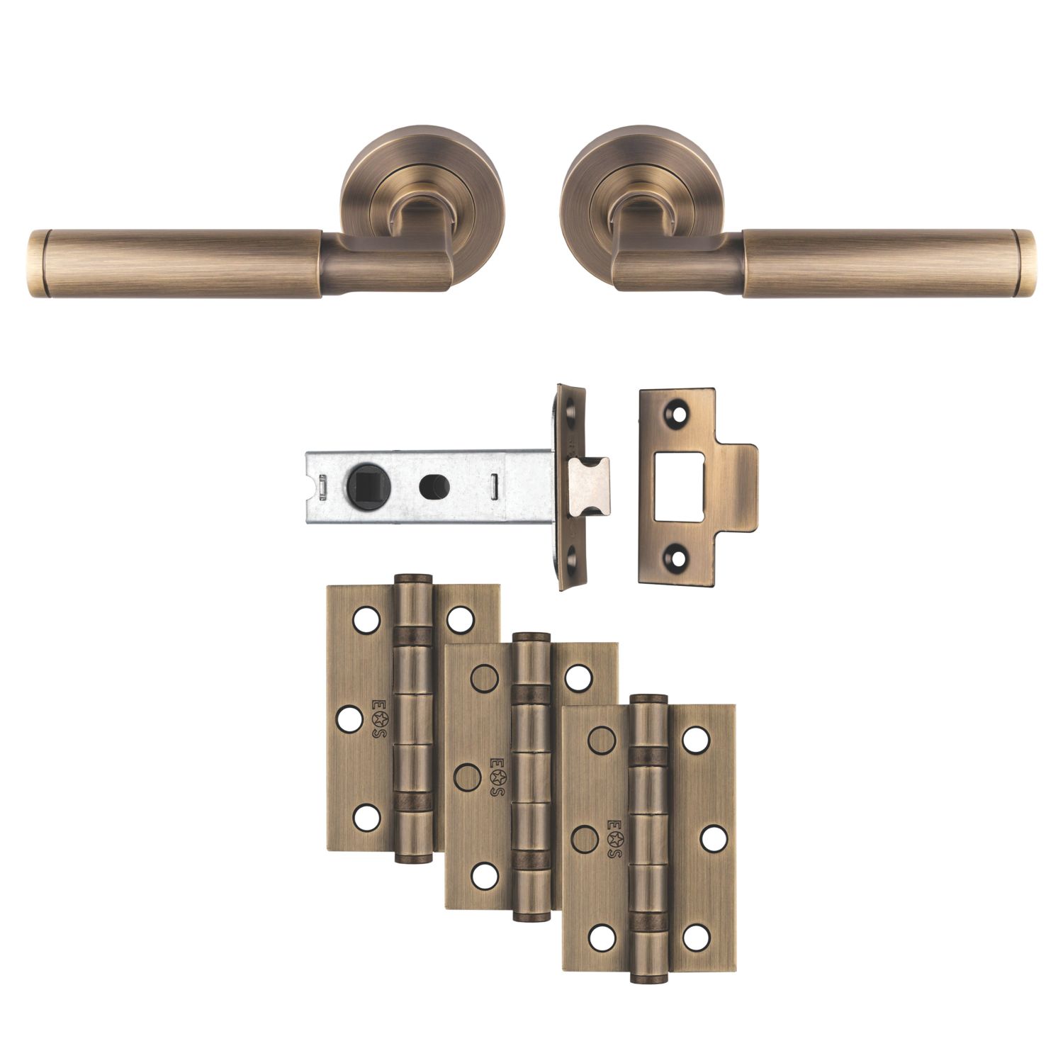 Carlisle Brass Belas Door Handle Pair Antique Brass (869JA)