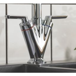 Streame by Abode Volo Swan Dual-Lever Mono Mixer Chrome