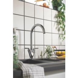 Streame by Abode Volo Swan Dual-Lever Mono Mixer Chrome