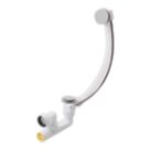Flomasta  Pop-Up Swivel Bath Trap and Overflow with Waste White 40mm