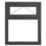 Crystal  Top Opening Clear Double-Glazed Casement Anthracite Grey uPVC Window 905mm x 1115mm