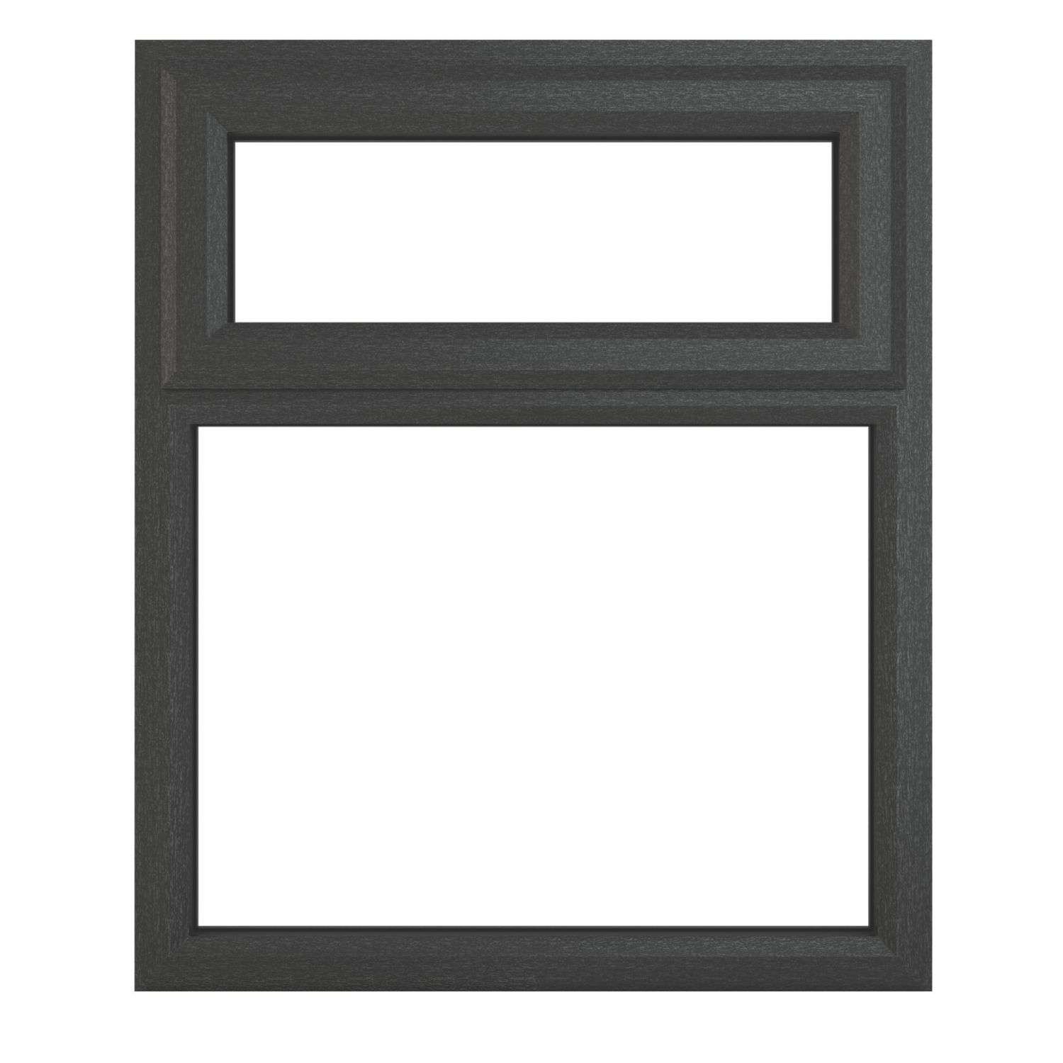 Crystal Top Opening Clear Double-Glazed Casement Anthracite Grey uPVC Window 905mm x 1115mm (869JP)