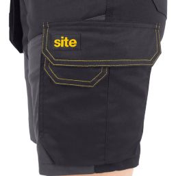 Site Kilani Womens Shorts Black/Grey Size 10
