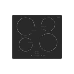 Cooke & Lewis  Integrated Fan Oven & Induction Hob Black