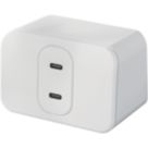 Masterplug 2-Outlet Type C Plug-In Power Hub White 5A