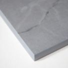 Wilsonart Zenith Marmo Grigio Matt Grey Marble Effect Compact Laminate Breakfast Bar 3000mm x 950mm x 12mm