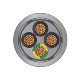 Time 4-Core CY Grey 0.75mm²  Screened Control Cable 1m Coil