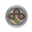 Time 4-Core CY Grey 0.75mm²  Screened Control Cable 1m Coil