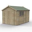 Forest Timberdale 8' 6" x 12' (Nominal) Reverse Apex Tongue & Groove Timber Shed
