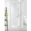 Triton Neo Six  Framed Rectangular Pivot Shower Door Chrome  900mm x 1850mm