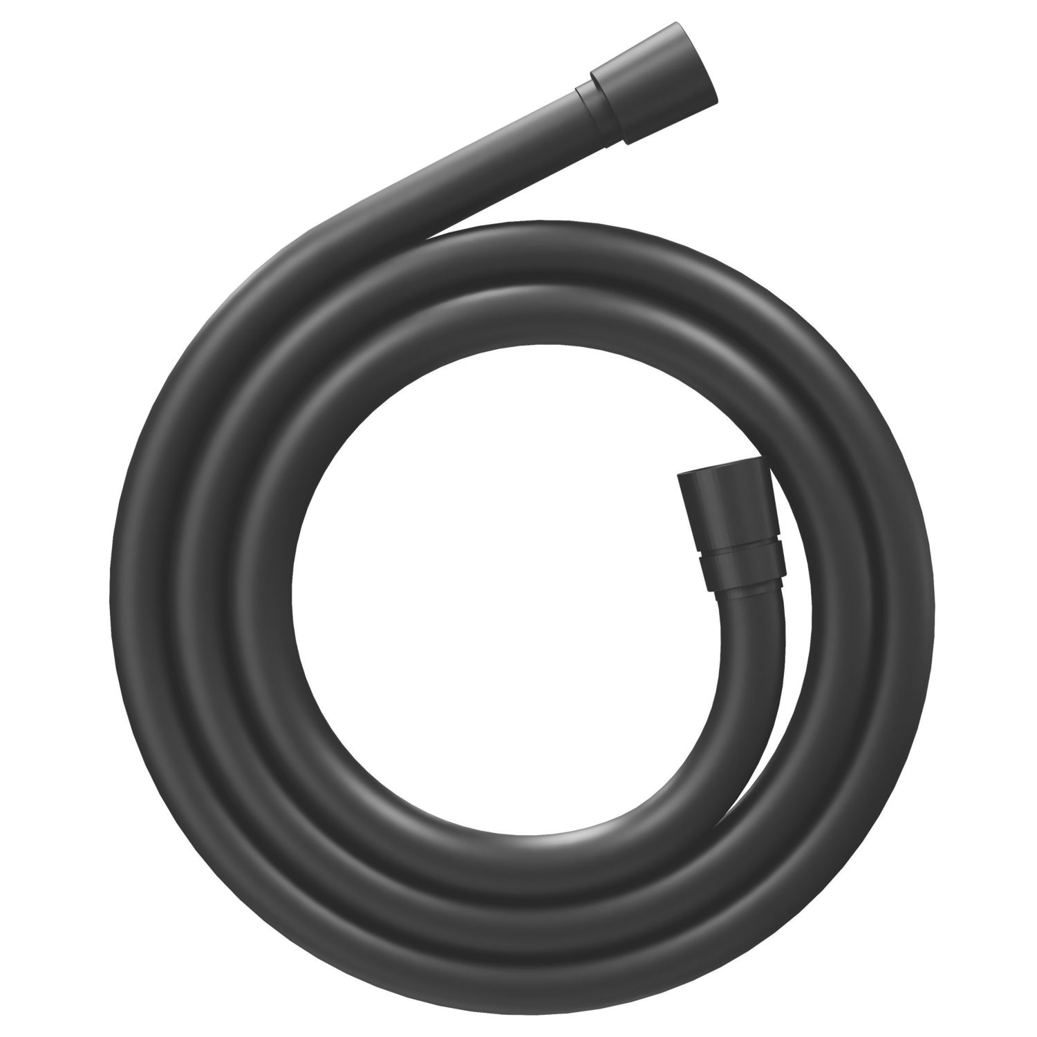 Swirl Smooth Shower Hose Matt Black 10mm x 1.75m (869TR)