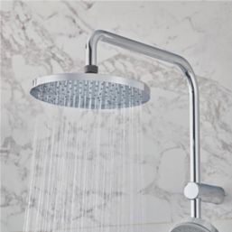 Hansgrohe Vernis Blend Showerpipe 200 HP Rear-Fed Exposed Chrome Thermostatic Mixer Shower