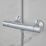 Hansgrohe Vernis Blend Showerpipe 200 HP Rear-Fed Exposed Chrome Thermostatic Mixer Shower