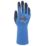 Wonder Grip WG-318L Aqua Guard Gauntlet Gloves Blue 2X Large