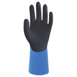 Wonder Grip WG-318L Aqua Guard Gauntlet Gloves Blue 2X Large
