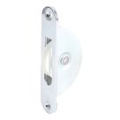 Smith & Locke Sash Window Axle Pulley & Nylon Wheel Polished Chrome 116mm x 25mm