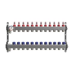 Warmup 12 Port S3 Underfloor Heating Manifold Stainless Steel