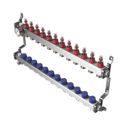 Warmup 12 Port S3 Underfloor Heating Manifold Stainless Steel
