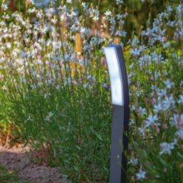 Lutec Kira 740mm Outdoor LED Bollard Light Dark Grey 17.3W 1200lm