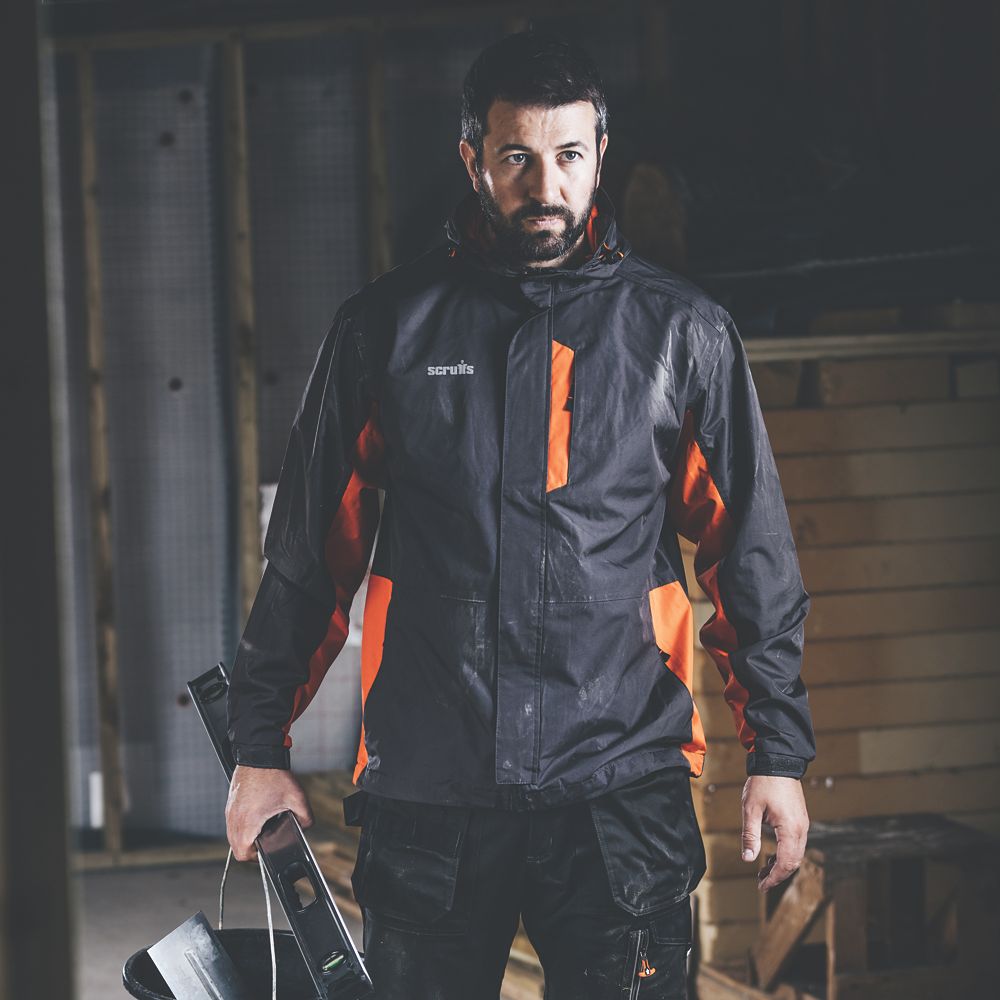 Hi vis best sale waterproof jacket screwfix