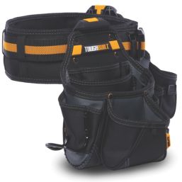 Toughbuilt ClipTech 3-Piece Tradesman Tool Belt Set 32-48" Black