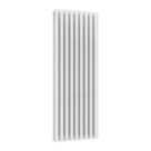 Reina Elips Double 1600mm x 540mm 5018BTU White Vertical Designer Radiator
