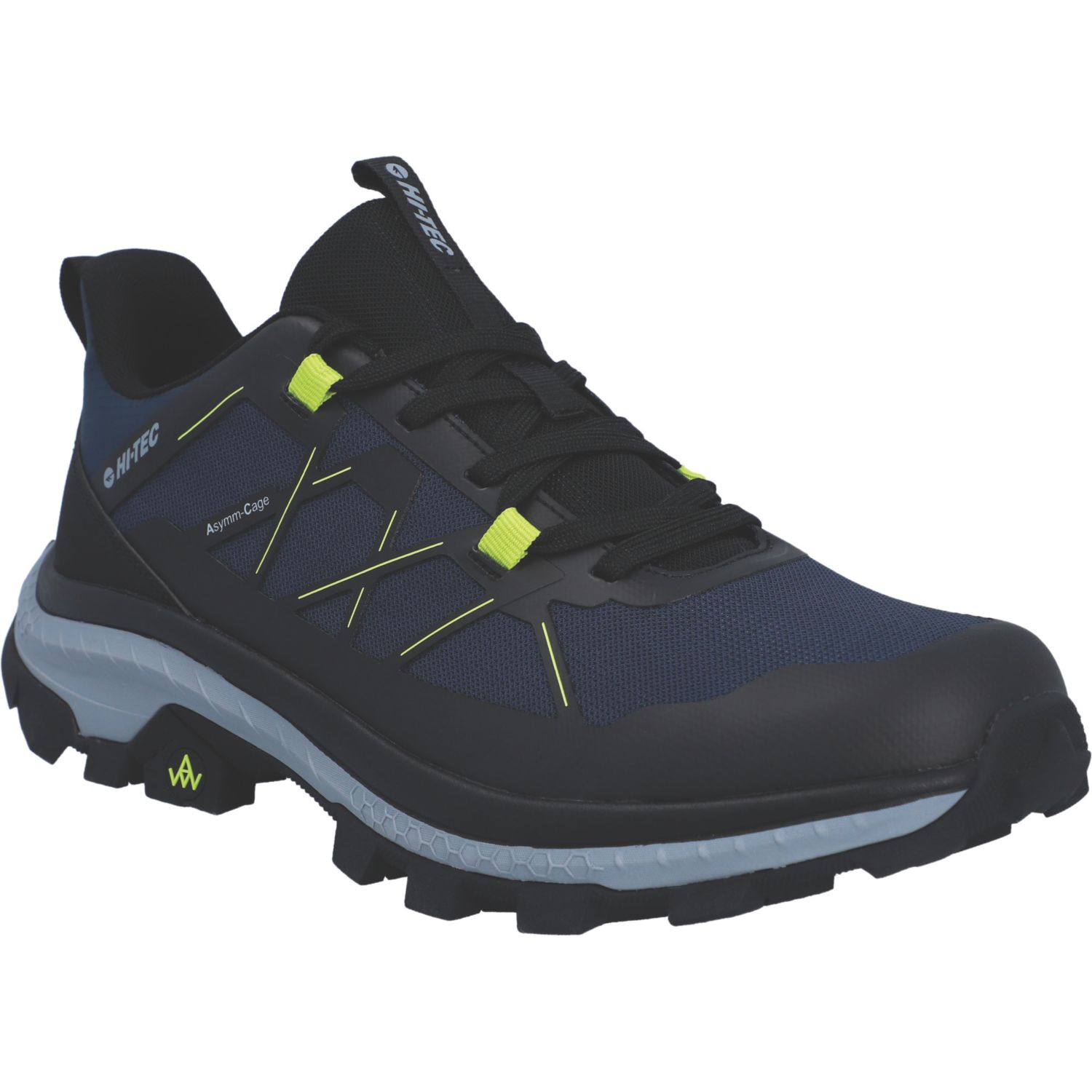 Hi-Tec Infuse Low Size 12 Black / Lime Waterproof Non Safety Trainers (870EK)