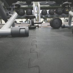COBA Sport Tile Corner Leisure Mat  Black 61cm x 61cm