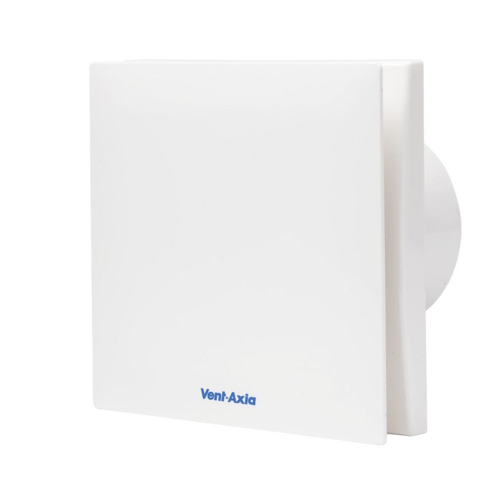 Vent-Axia 479089 100mm (4") Axial Bathroom Extractor Fan with Humidistat & Timer White 240V