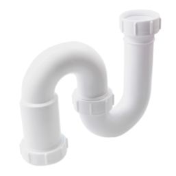 Flomasta Compression Sink S Trap White 40mm