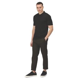 Regatta Honestly Made Polo Shirt Black X Large 46" Chest