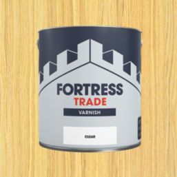 Fortress Trade 2.5Ltr Clear Satin Water-Based Interior Furniture Varnish