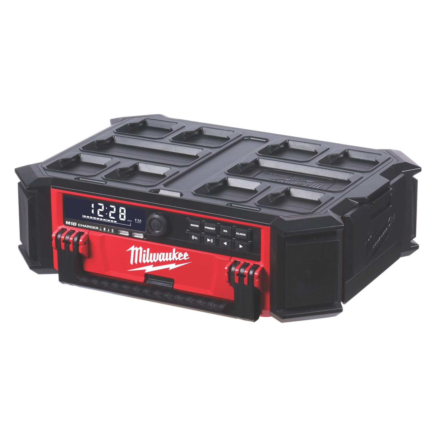 Milwaukee PACKOUT 230V or 18V DAB / AM / FM Site Radio (870KJ)