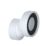 Viva  Rigid 40mm Offset WC Pan Connector White 130mm