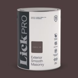 LickPro 5Ltr Smooth Purple 03 Masonry Paint