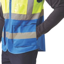Regatta Pro Executive Hi-Vis Vest Yellow/Royal Blue Large 41.5" Chest
