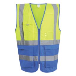 Regatta Pro Executive Hi-Vis Vest Yellow/Royal Blue Large 41.5" Chest