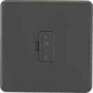 Knightsbridge  13A Unswitched Fused Spur  Anthracite