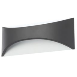 Zink Stroud Outdoor LED Wall Light Black 6W 275lm