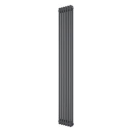 Azur 1800mm x 290mm 2705BTU Anthracite Vertical 2 Column Radiator