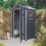 Rowlinson Airevale 4' x 3' (Nominal) Apex Plastic Storage Shed Dark Grey