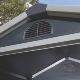 Rowlinson Airevale 4' x 3' (Nominal) Apex Plastic Storage Shed Dark Grey