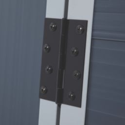 Rowlinson Airevale 4' x 3' (Nominal) Apex Plastic Storage Shed Dark Grey