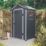 Rowlinson Airevale 4' x 3' (Nominal) Apex Plastic Storage Shed Dark Grey