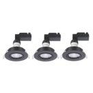 Sylvania Sylspot Tilt  LED Warm White Spotlights Black 4.5W 345lm 3 Pack