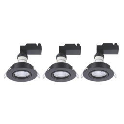 Sylvania Sylspot Tilt  LED Warm White Spotlights Black 4.5W 345lm 3 Pack