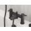 Bristan Apelo Black 135mm Deck Mounted Dual Control Manual Shower Mixer Tap