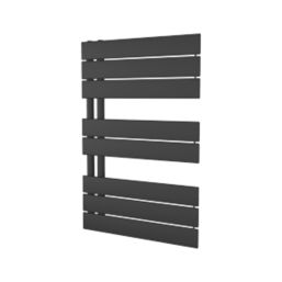 Ximax 745mm x 500mm 1270BTU Black Flat Designer Towel Radiator